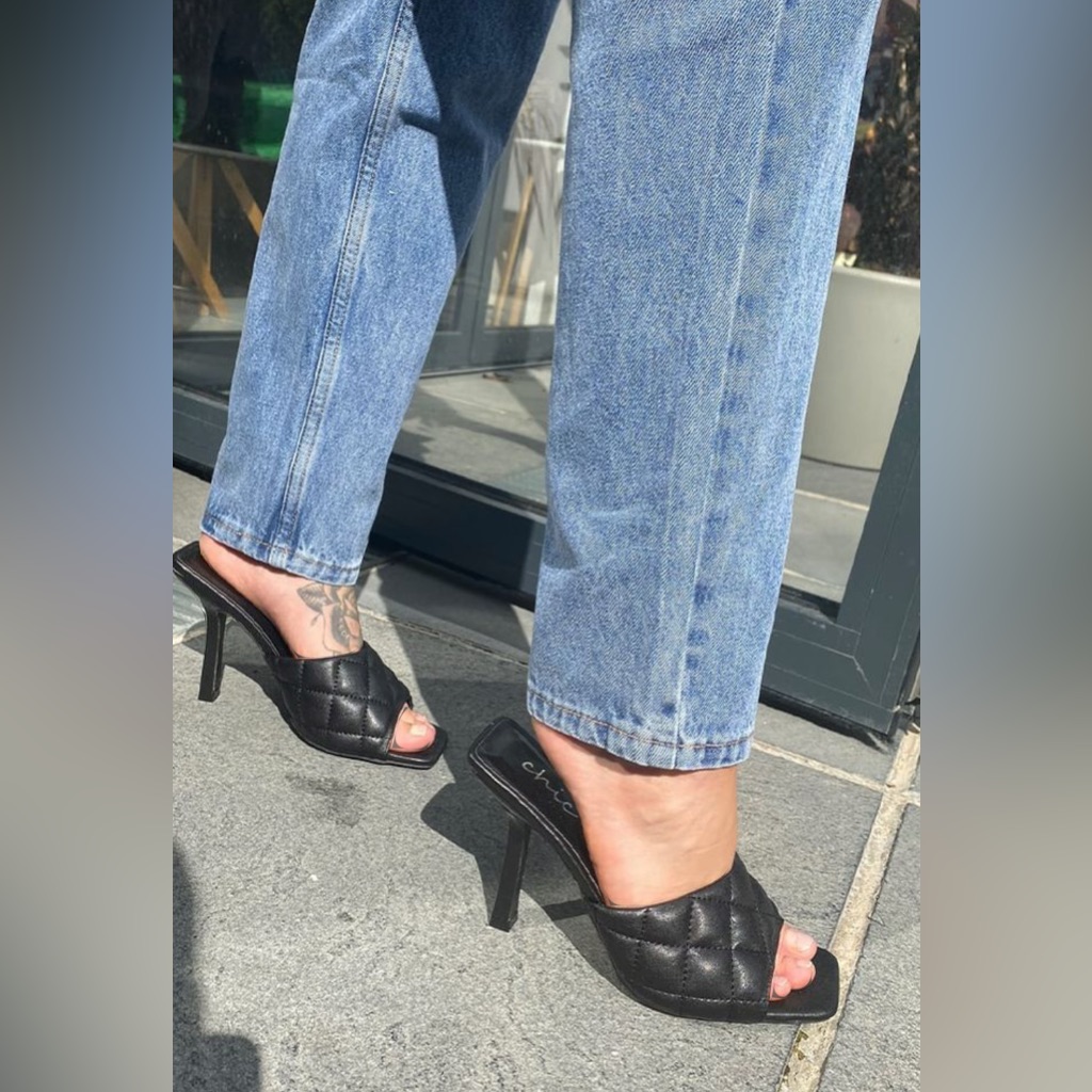 Brand New Top Moda Quilted Mule Heels